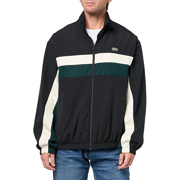 Lacoste Men's Sport Water-Repellent Sport Track Jacket, Graphite